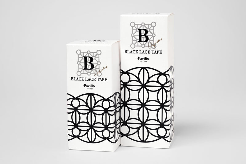 G.B.R BLACK LACE TAPE Leaf 70mm