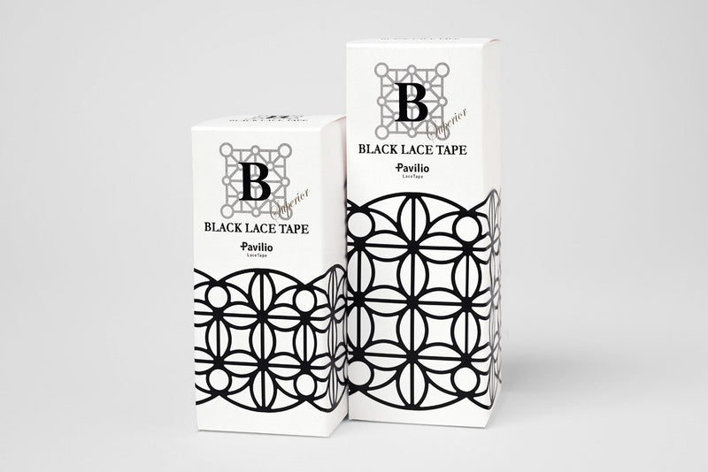 G.B.R BLACK LACE TAPE Leaf 47mm