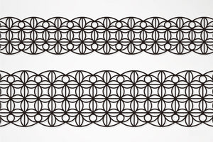 G.B.R BLACK LACE TAPE Leaf 70mm