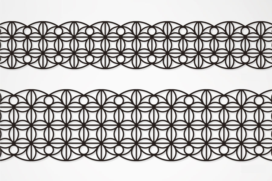 G.B.R BLACK LACE TAPE Leaf 70mm