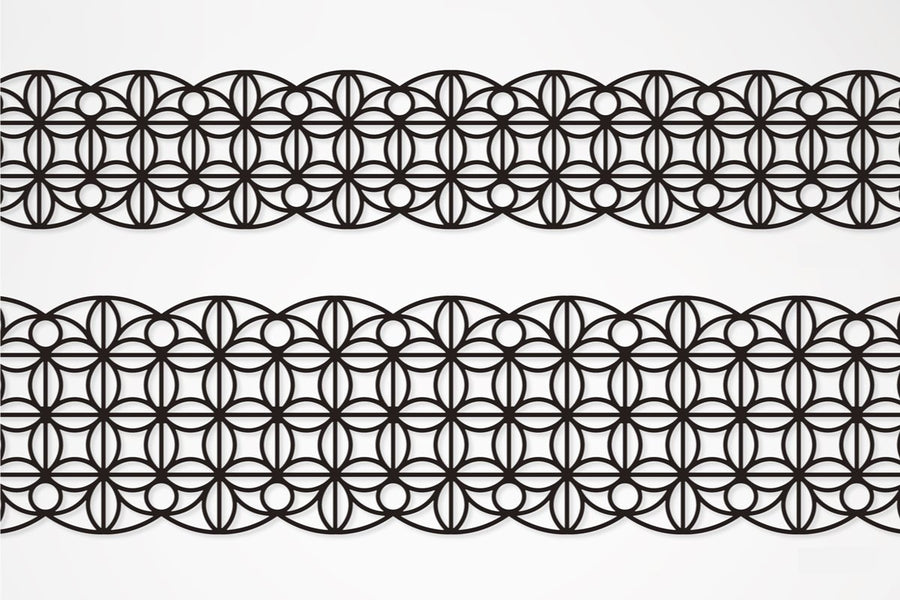 G.B.R BLACK LACE TAPE Leaf 47mm