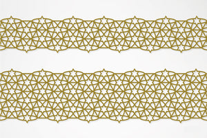 G.B.R GOLD LACE TAPE Star 70mm
