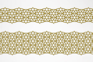 G.B.R GOLD LACE TAPE Star 47mm